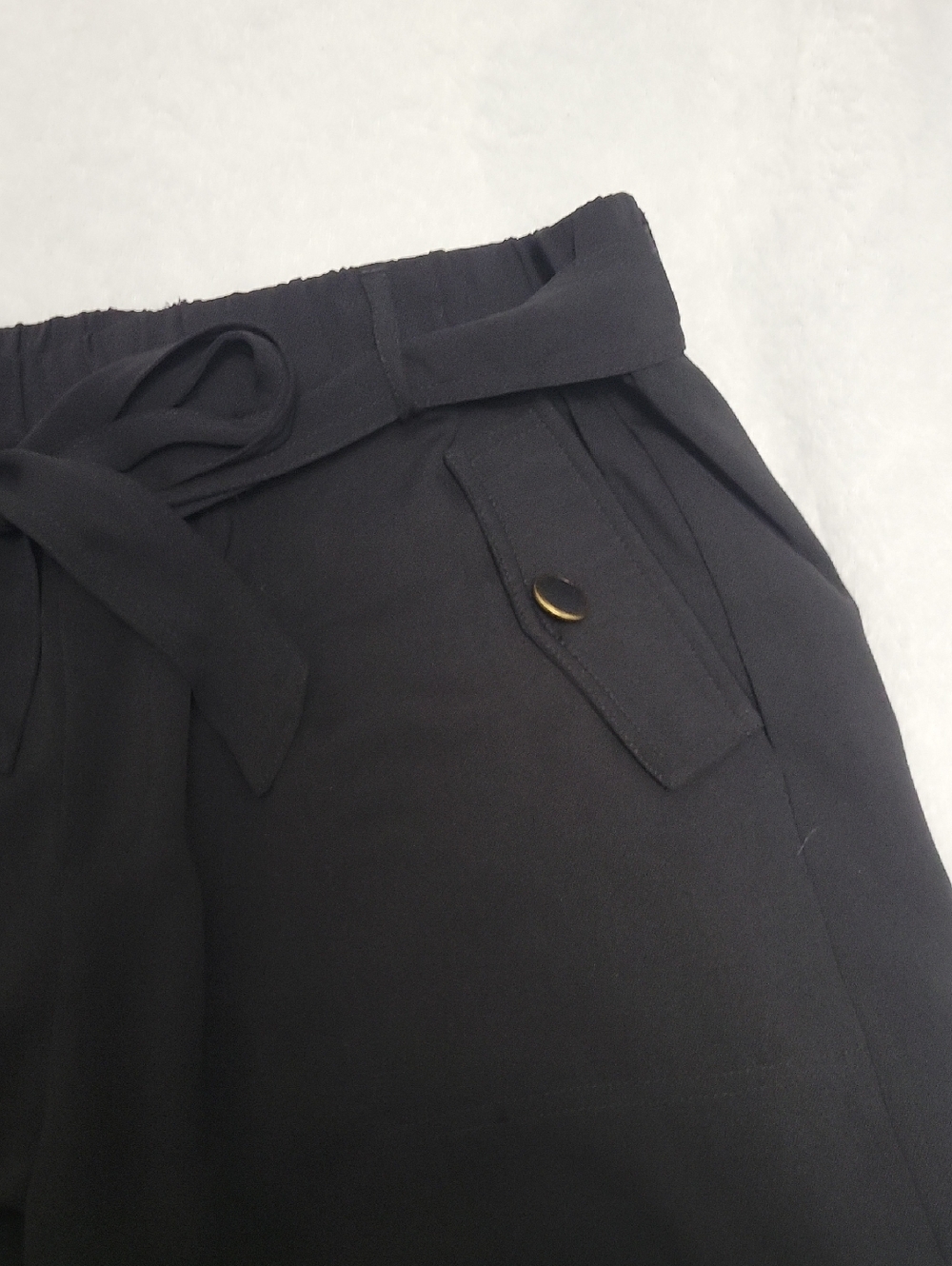 Kaffe Size 8-10 Pull On Kaella City Shorts In Black - Picture 2 of 6
